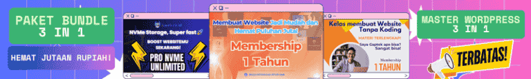 promo paket kelas wordpress